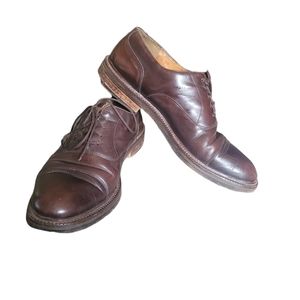 To Boot New York Adam Derri Leather  Size 10 Brown Vibram Shoes Italy lace up